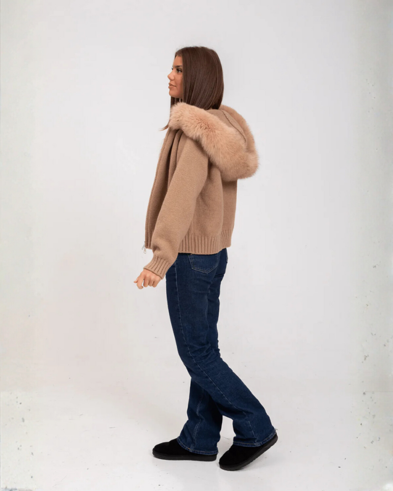 Jersey de Punto con Capucha