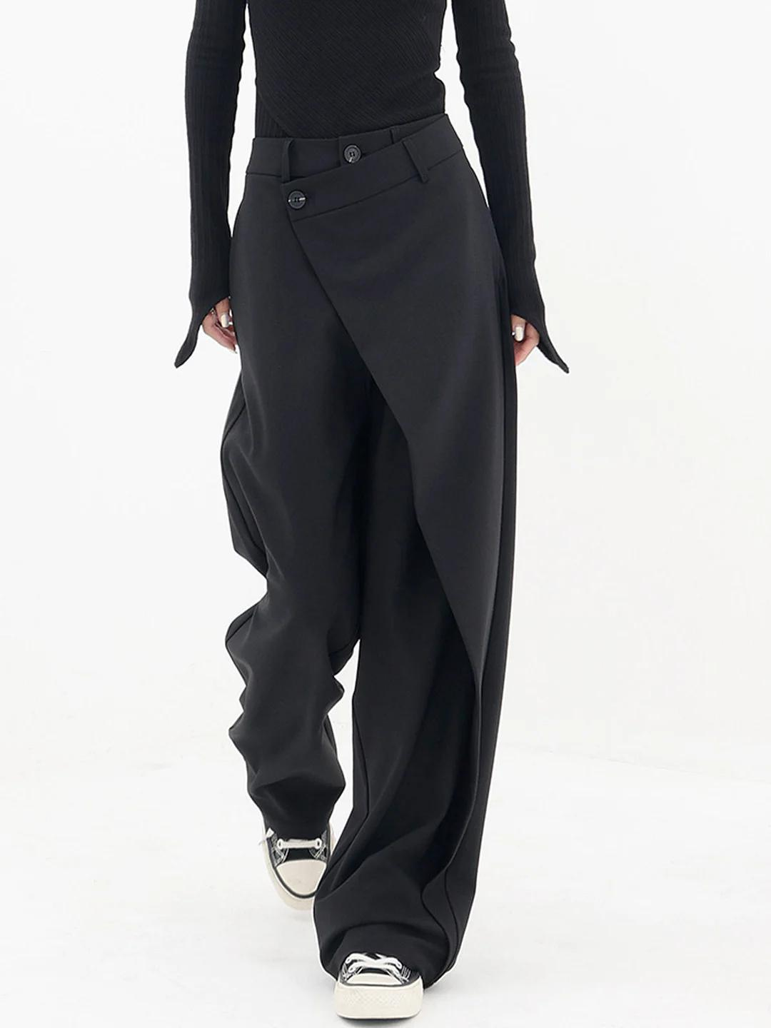 Pantalón Baggy de Corte Alto