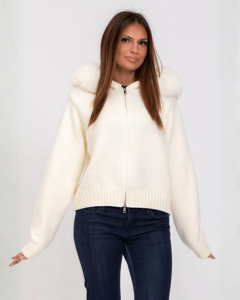 Jersey de Punto con Capucha