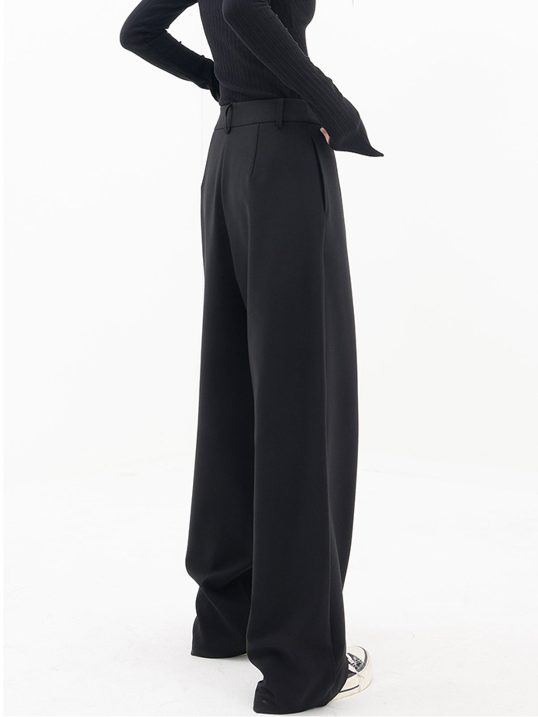 Pantalón Baggy de Corte Alto