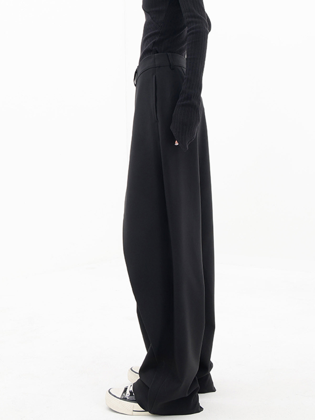 Pantalón Baggy de Corte Alto