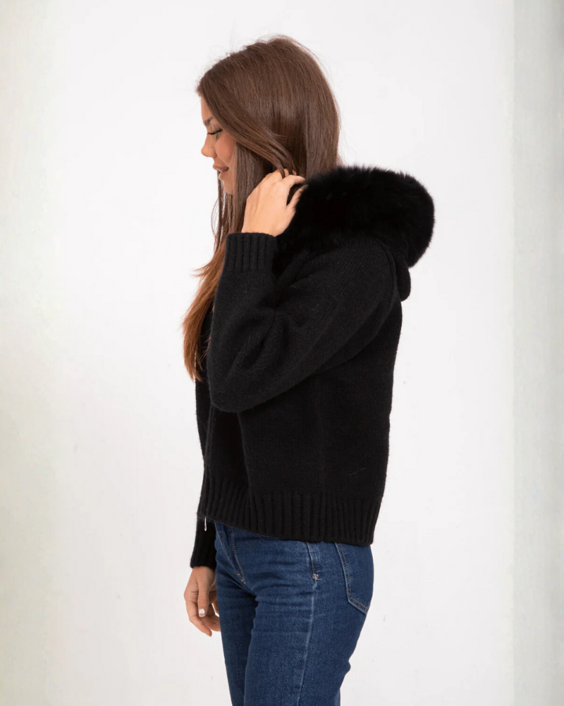 Jersey de Punto con Capucha