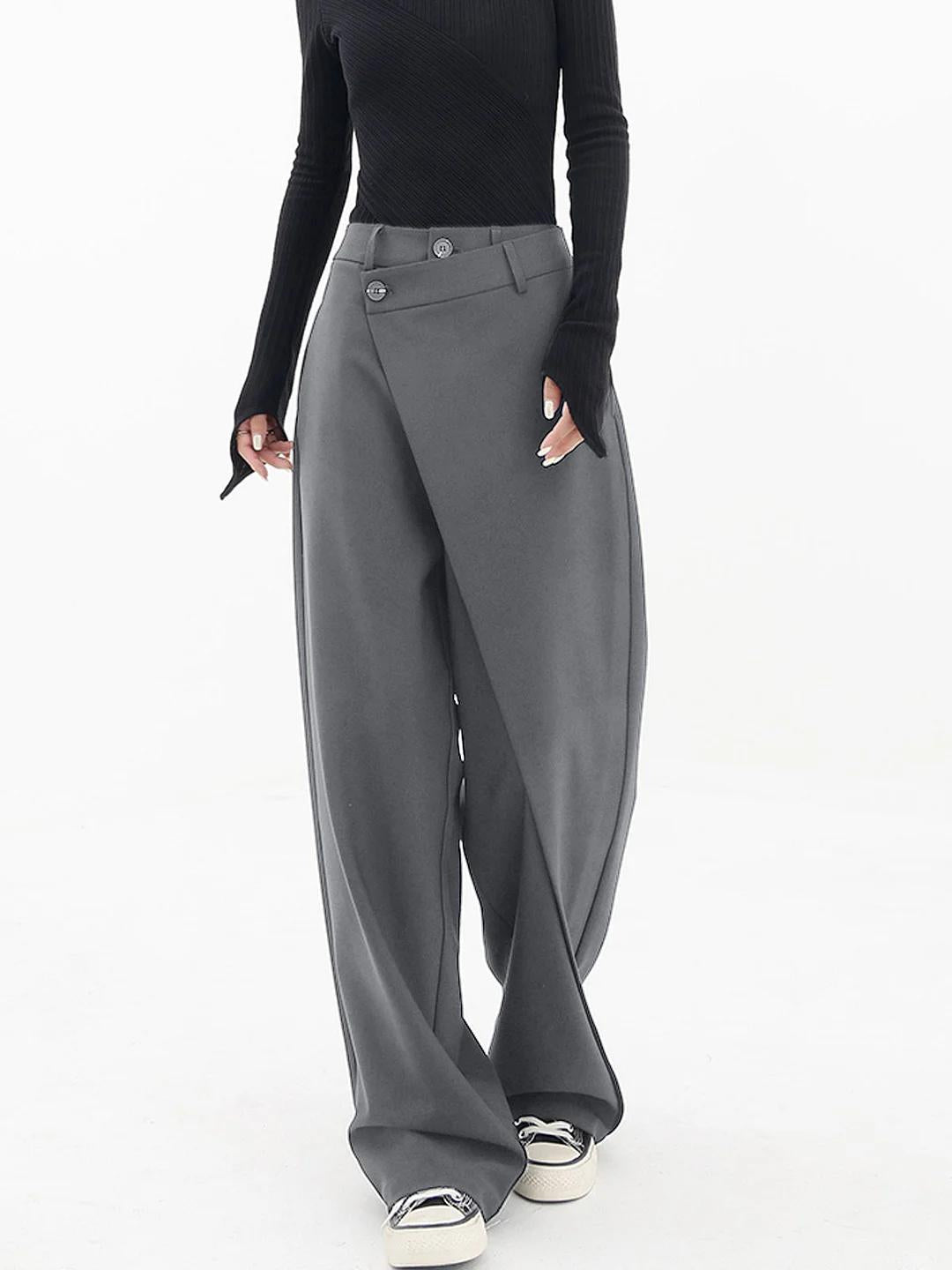 Pantalón Baggy de Corte Alto
