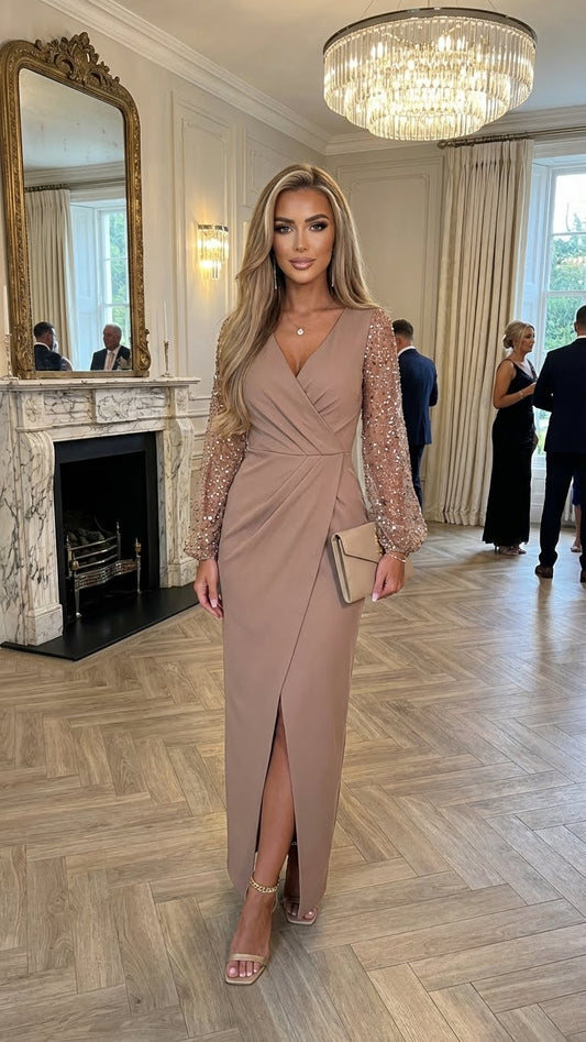 Vestido de Fiesta Cruzado