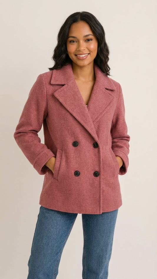 Chaqueta de Lana Cruzada