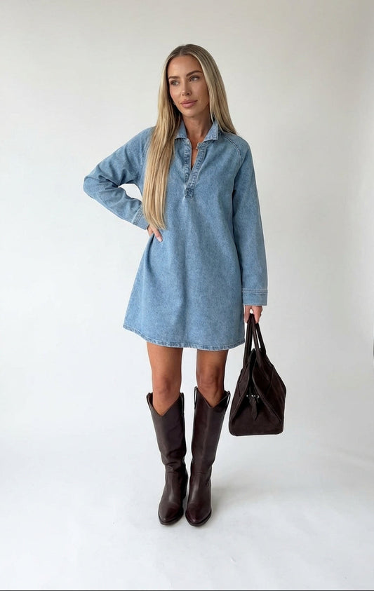 Vestido Camisero Denim