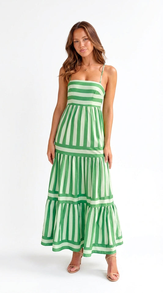 Vestido Maxi Rayas
