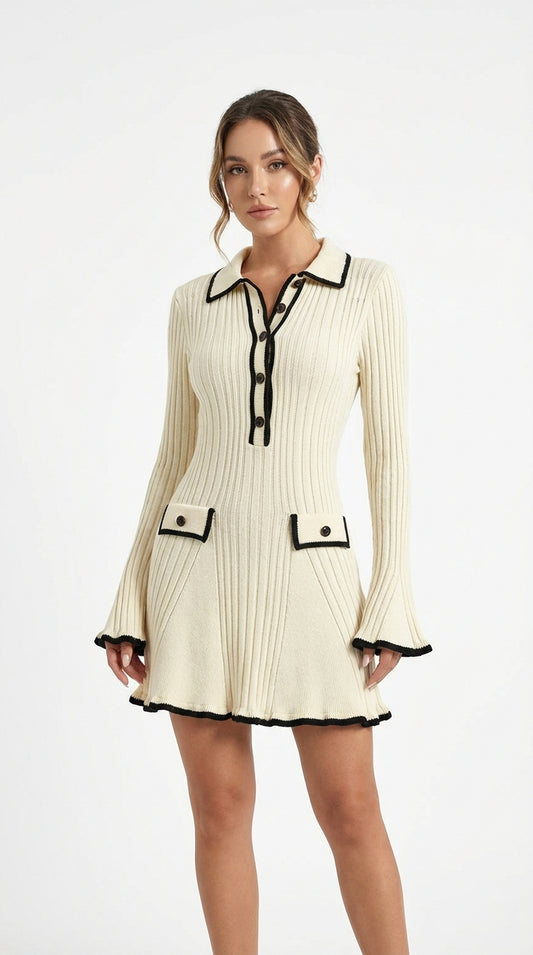 Vestido de Punto Canalé