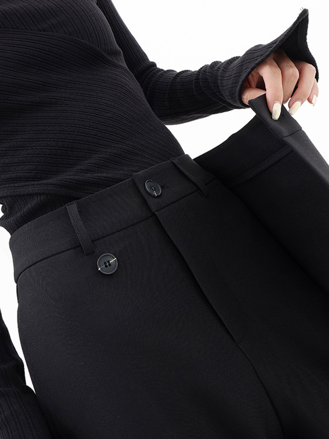 Pantalón Baggy de Corte Alto