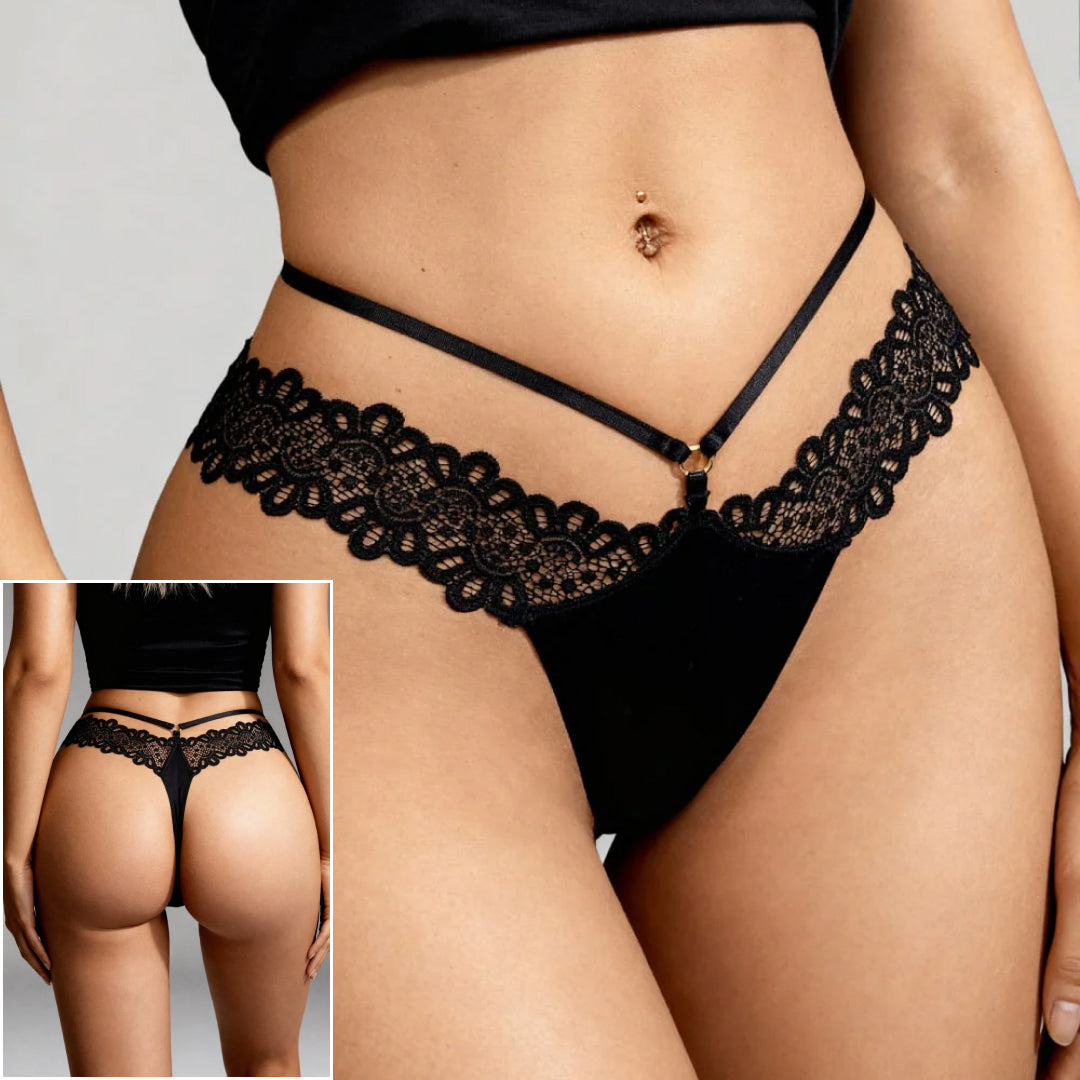 Pack de 5 Tangas Negros