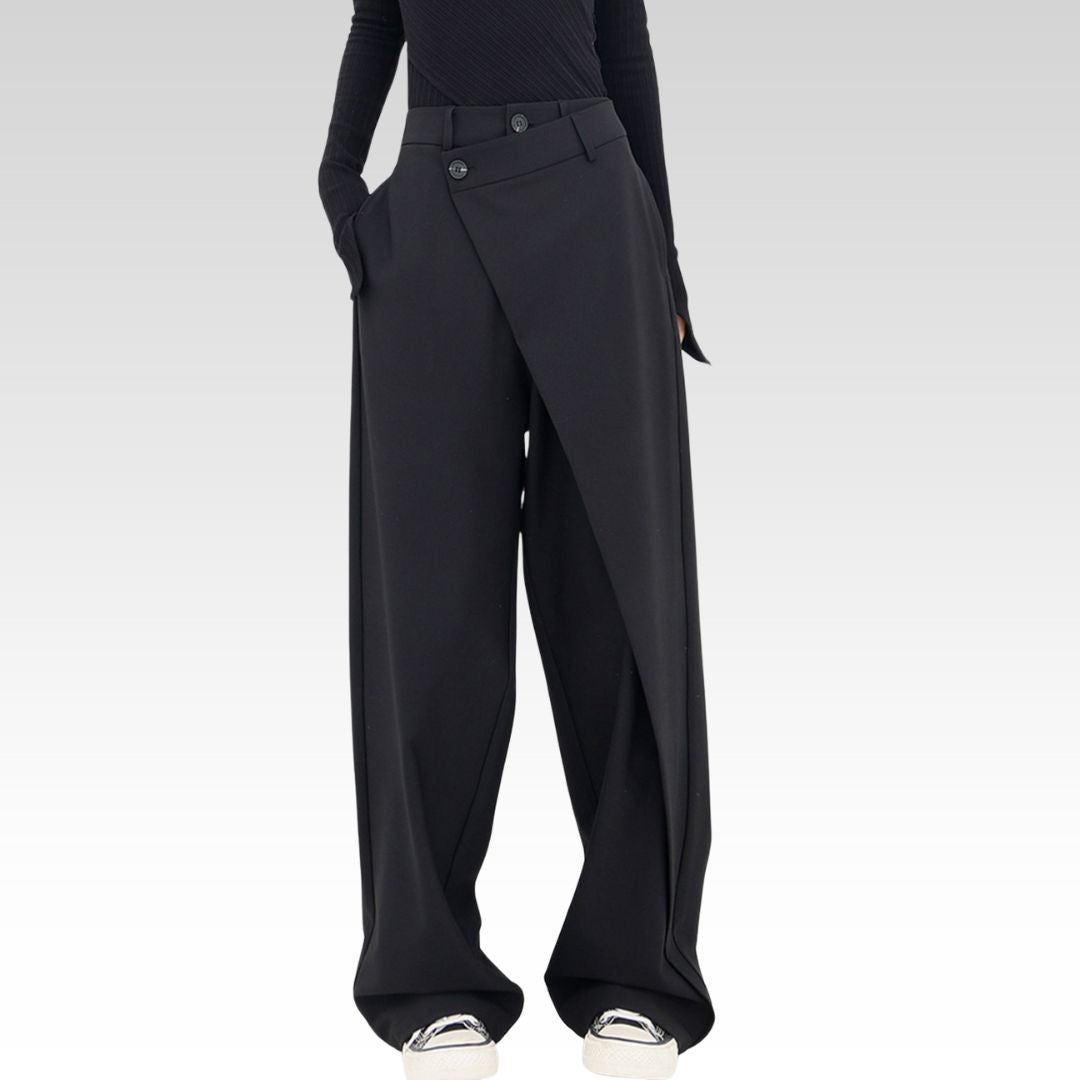 Pantalón Baggy de Corte Alto