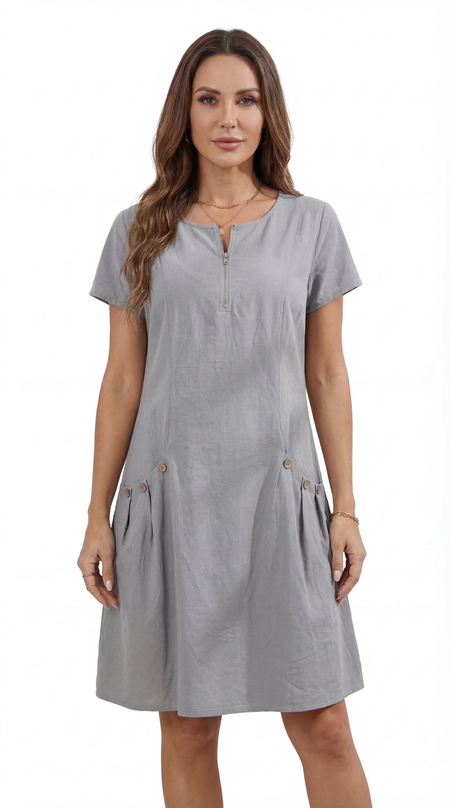 Vestido Formal con Cremallera