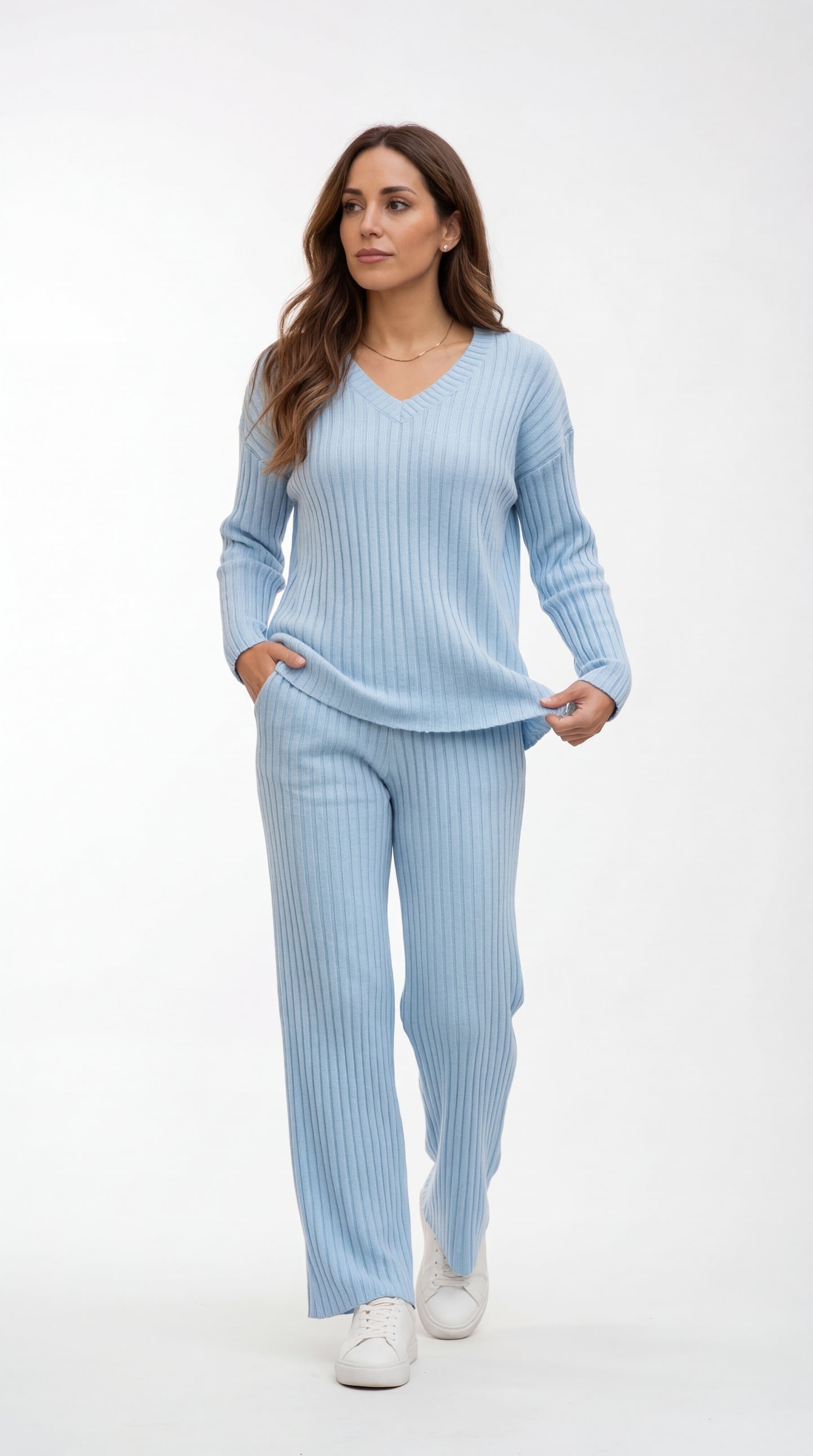Conjunto de Punto Acanalado