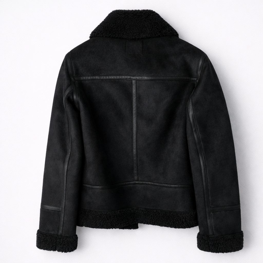 Chaqueta Estilo Aviador con Borreguito