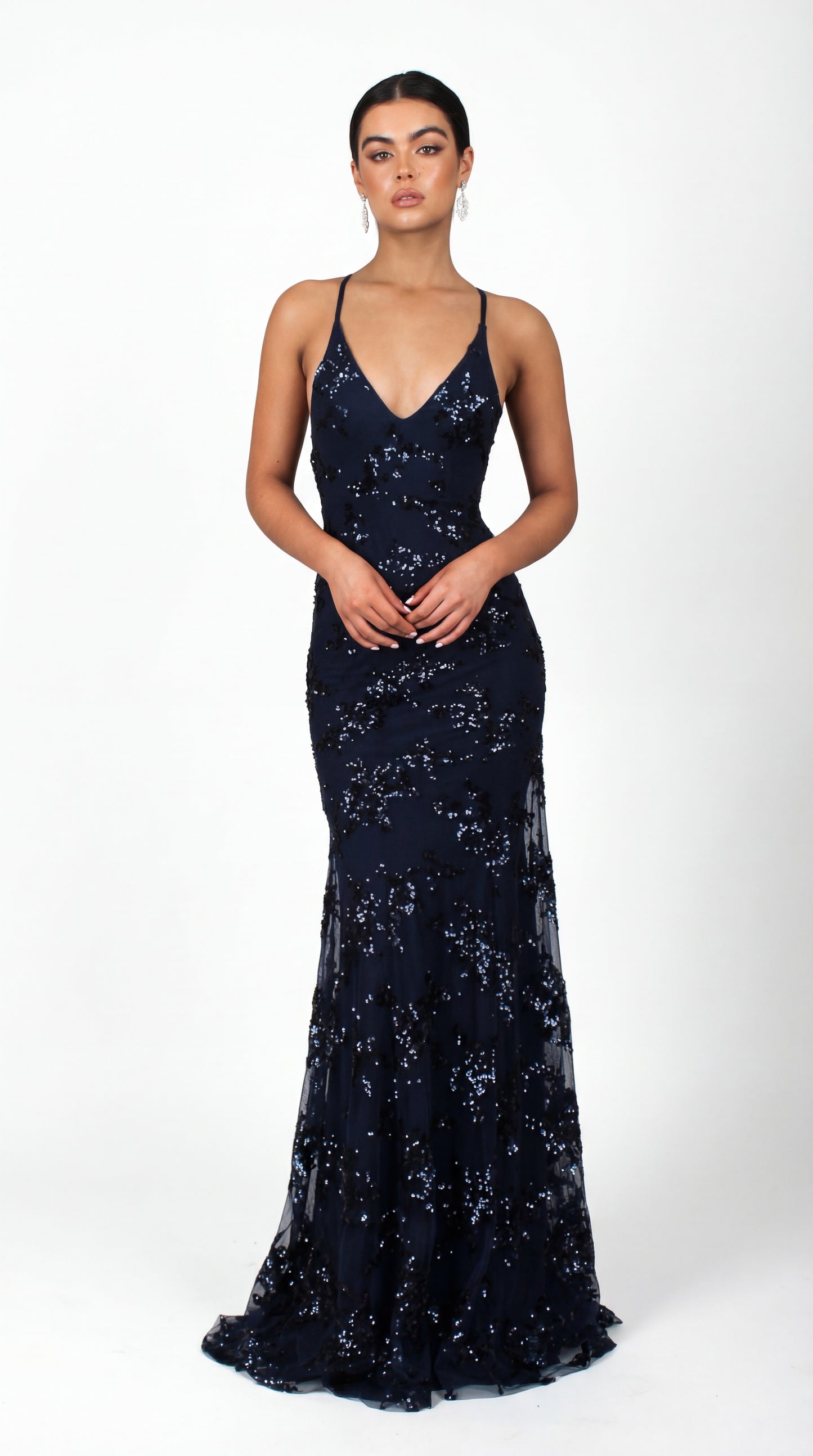 Vestido Gloria™ | Vestido Largo de Fiesta con Lentejuelas y Escote en V
