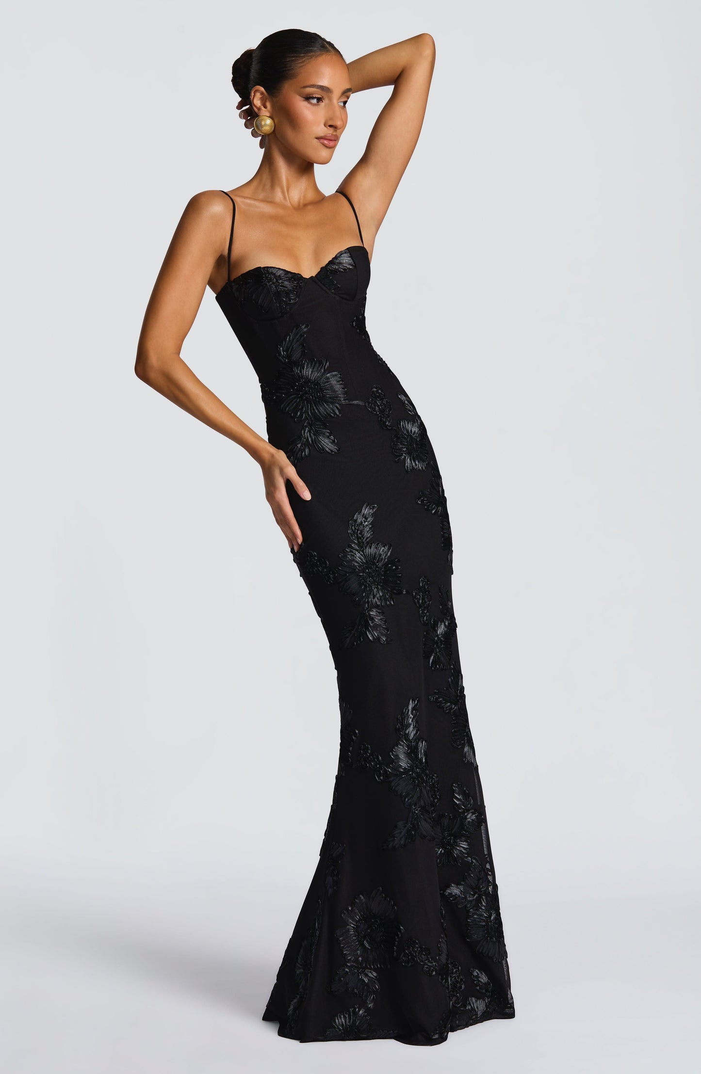 Vestido Raquel™ |  Vestido Maxi de Tirantes con Bordado Floral