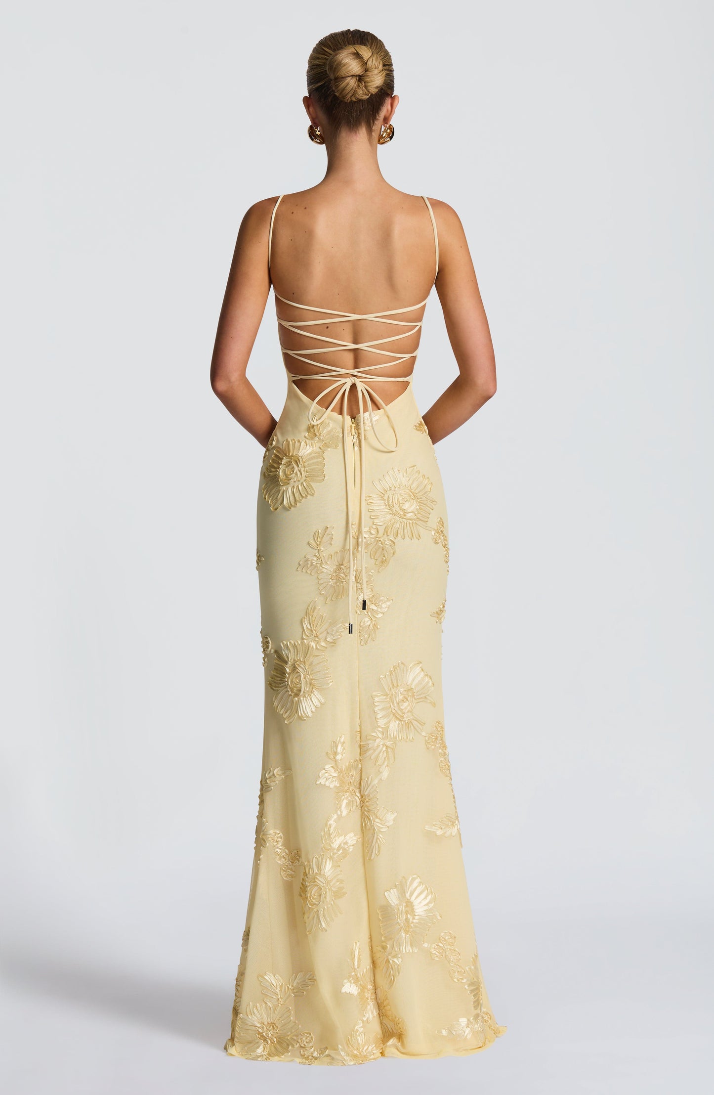Vestido Raquel™ |  Vestido Maxi de Tirantes con Bordado Floral