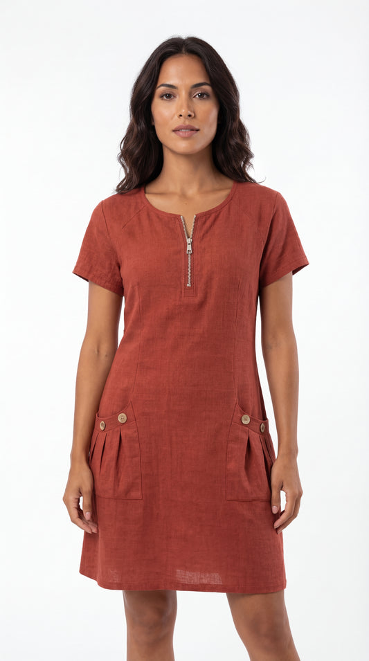 Vestido Formal con Cremallera